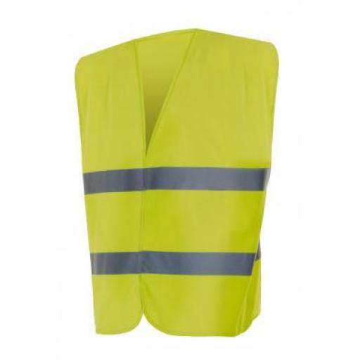 REF. P14001 Chaleco alta visibilidad AMARILLO FLUOR