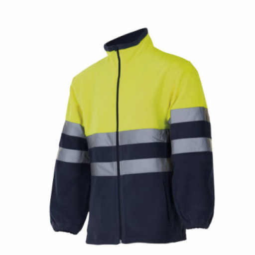 Chaqueta polar bicolor alta visibilidad [0]