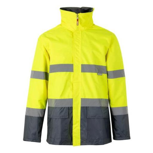 PARKA BICOLOR AV AZUL MARINO/AMARILLO