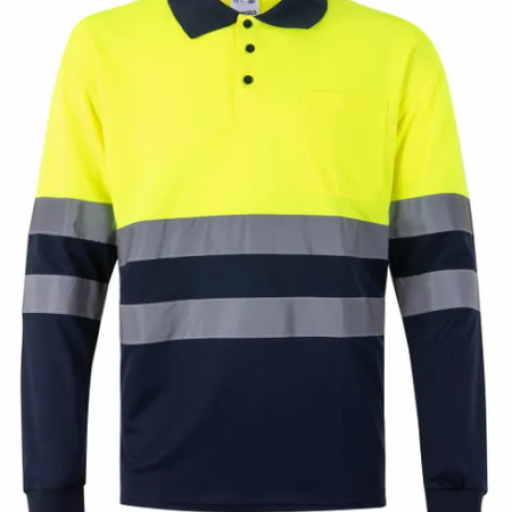 REF. 305507 POLO BICOLOR M/L Alta Visibilidad