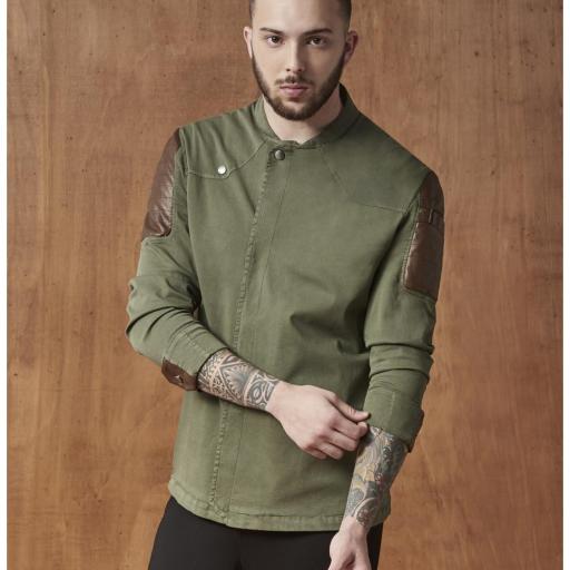Ref.4140 Chaquetilla contrastes polipiel MONZA  [0]