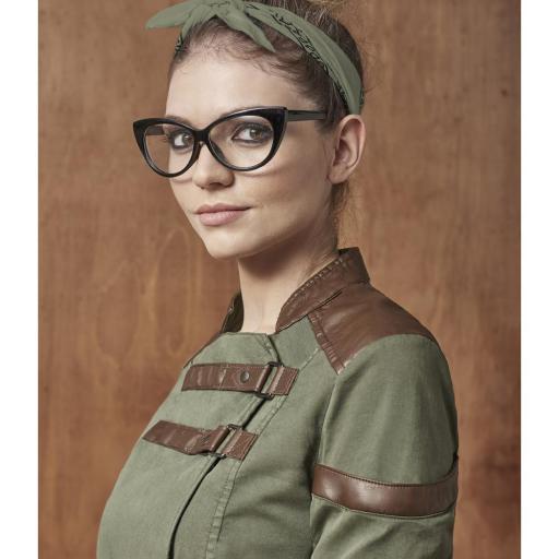 Ref.4141 VERDE - Chaquetilla correas en polipiel   [0]