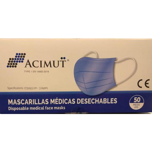 MASCARILLA QUIRÚRGICA MEDICAL PACK 50 UNIDADES [0]