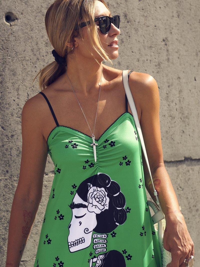 Vestido frida discount kahlo aire retro