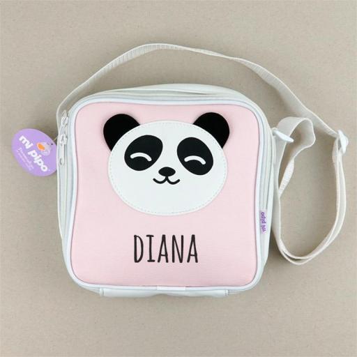 Bolsa Isotérmica Panda Rosa Personalizada [0]