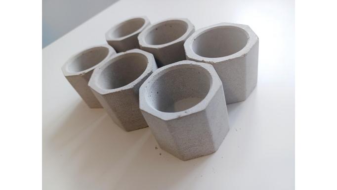 Vasos de cemento para velas [1]