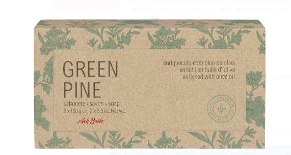 Caja de Jabones GREEN PINE – 2x100g