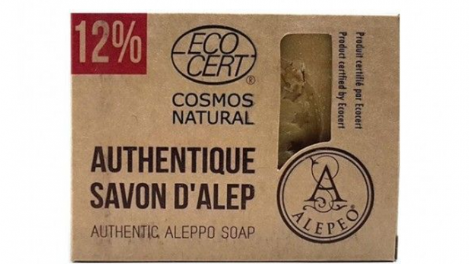 Jabón natural de Alepo 12% certificado Eco Cert.