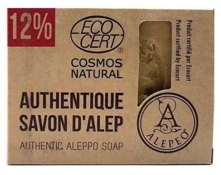 Jabón de Alepo 12 % con certificado ecológico ecocert