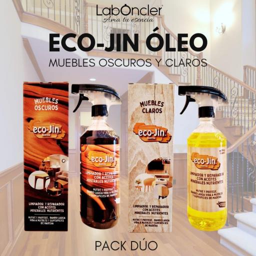 PACK DOBLE MADERAS CLARA Y OSCURA ECO-JIN 750ML.