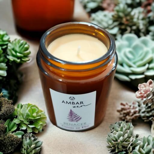 VELA AROMATICA DE CERA VEGETAL. [1]