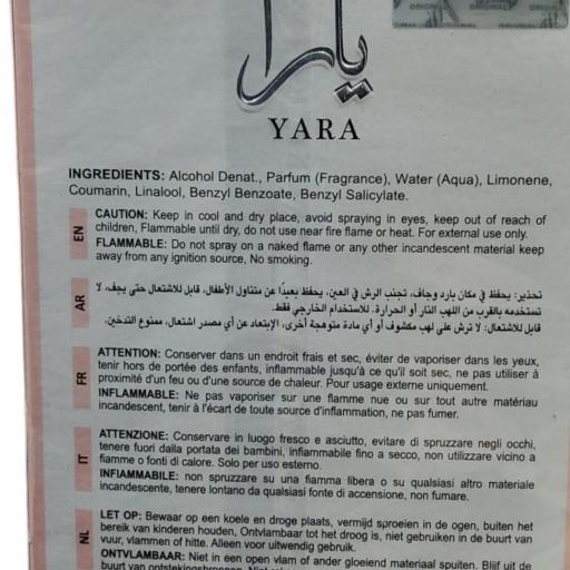 PERFUME ARABE YARA ROSA [1]