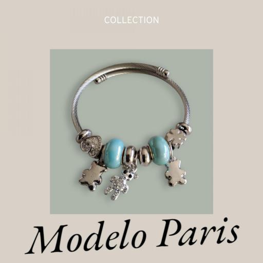 PULSERA ACERO MODELO PARIS  TE PUEDE RECORDAR A PANDORA  [0]