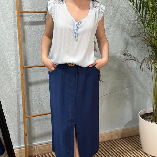 FALDA AZUL LARGA [0]