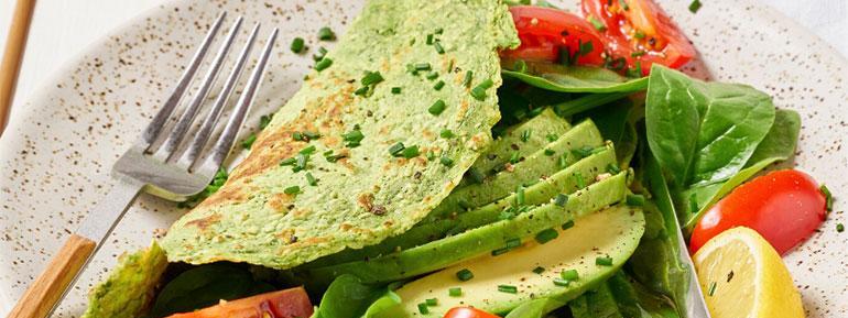 Spinach Protein Omlette