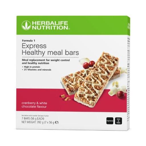 Formula 1 Express Healthy Meal Bars Cranberry & White Chocolate 7 bars per box