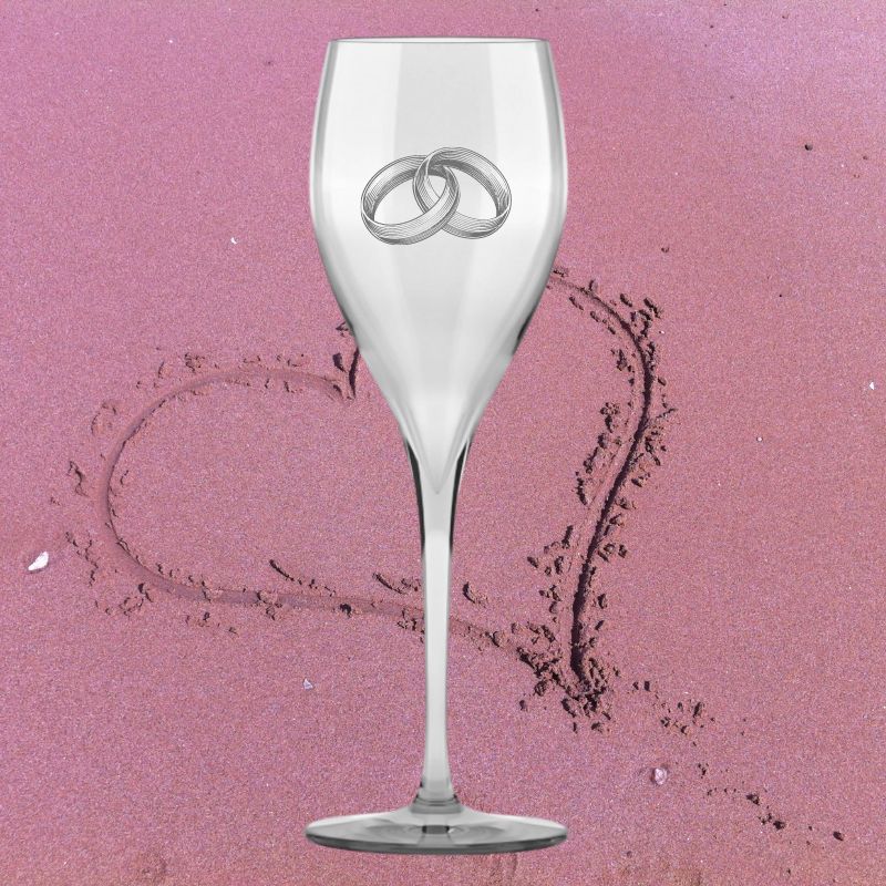 Copa personalizada Champagne Subirats 17 cl grabada con tu frase o logo