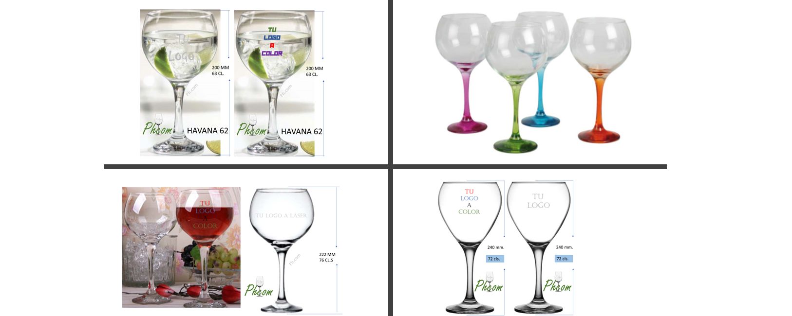 Copas Combinados Colección Pasabhaçe