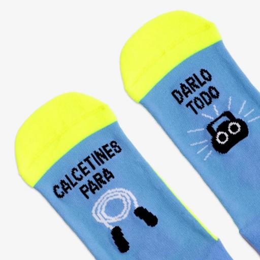 Calcetines "Calcetines para darlo todo" Blue de UO [0]