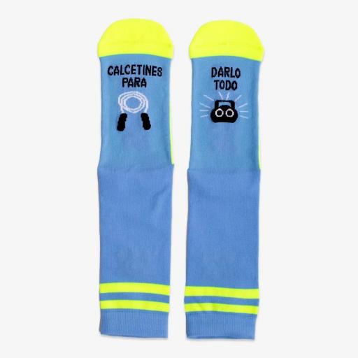 Calcetines "Calcetines para darlo todo" Blue de UO [5]