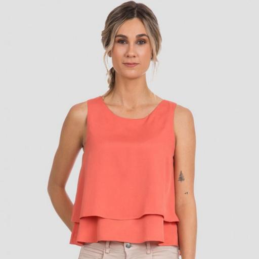 Blusa-color-coral-Tiffosi [0]