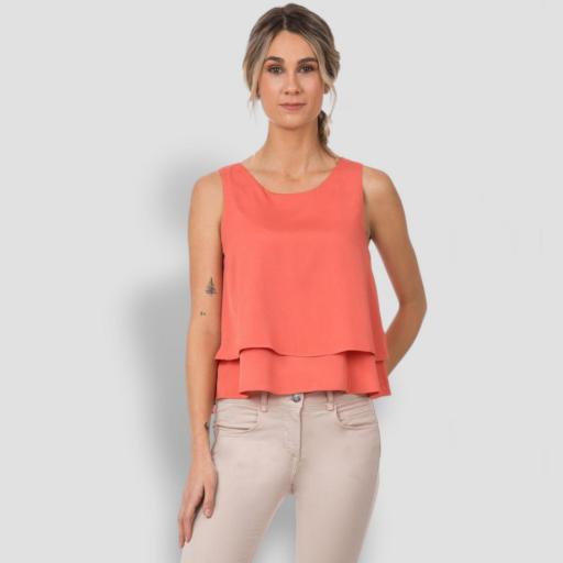 Blusa-color-coral-Tiffosi-verano [2]