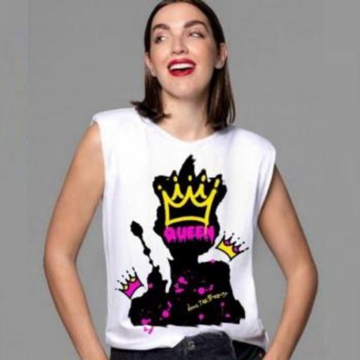 Camiseta Queen Blanca - Noc the Brand