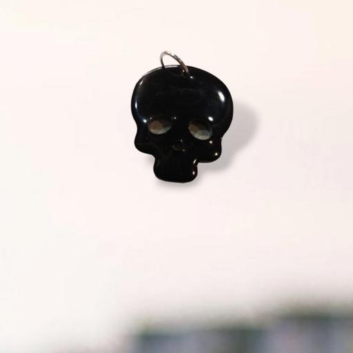 Charm Calavera Negra de Resina - Lady Cactus [3]