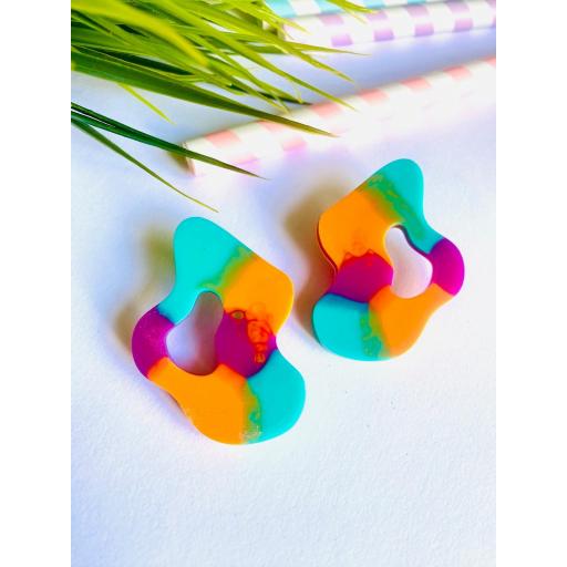 Pendientes Ondulados colorinchis Lady Cactus