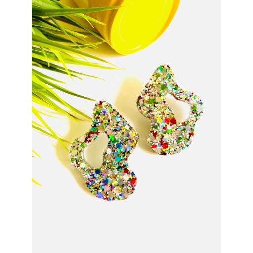 Pendientes Ondulados brillis Lady Cactus