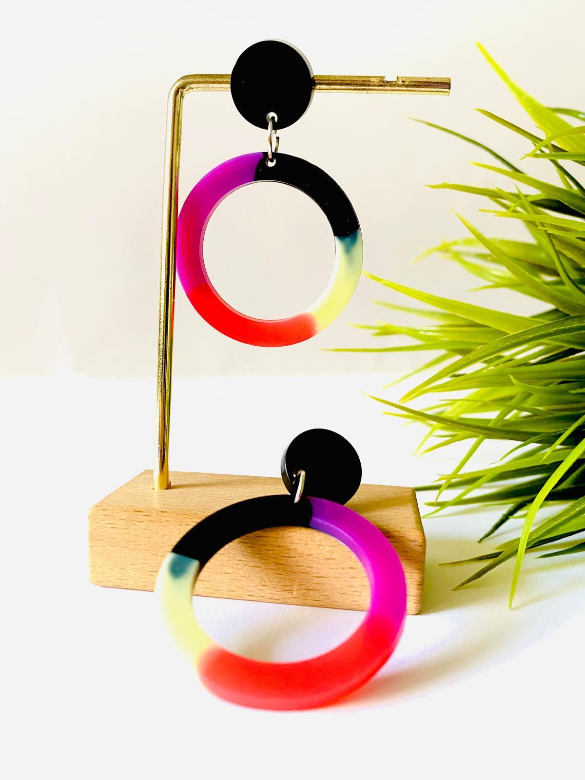 Aretes multicolor de Lady Cactus