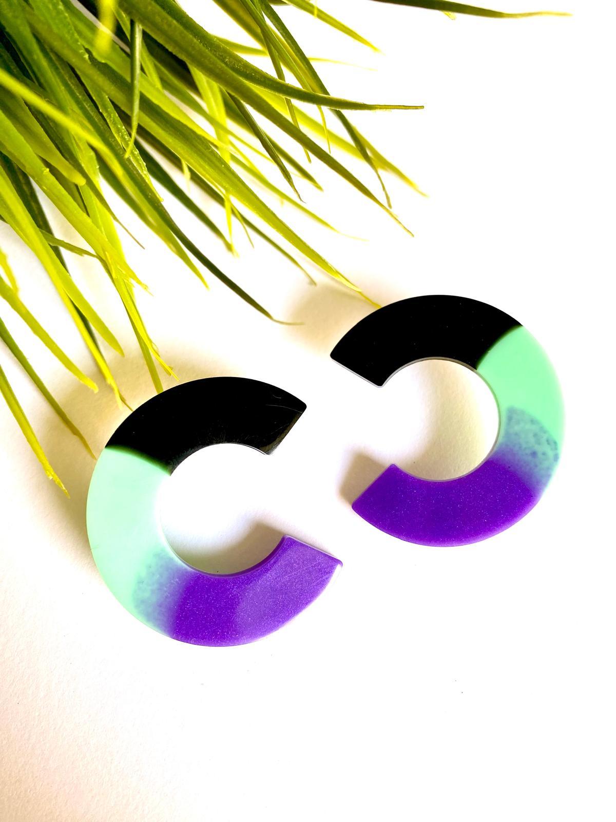 Pendientes semicírculo de Lady Cactus