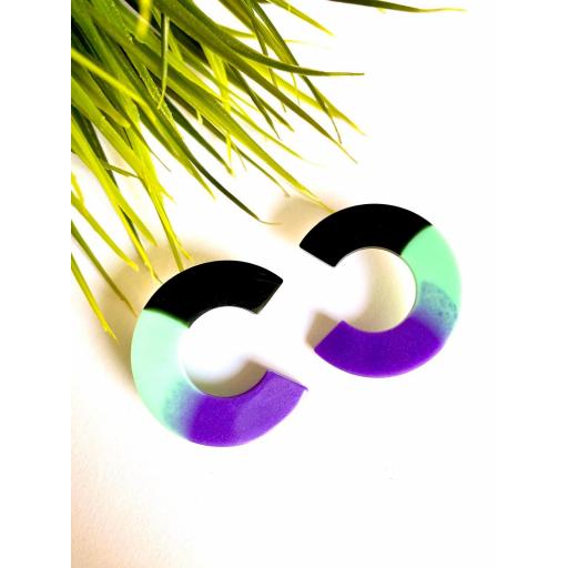 Pendientes semicírculo de Lady Cactus