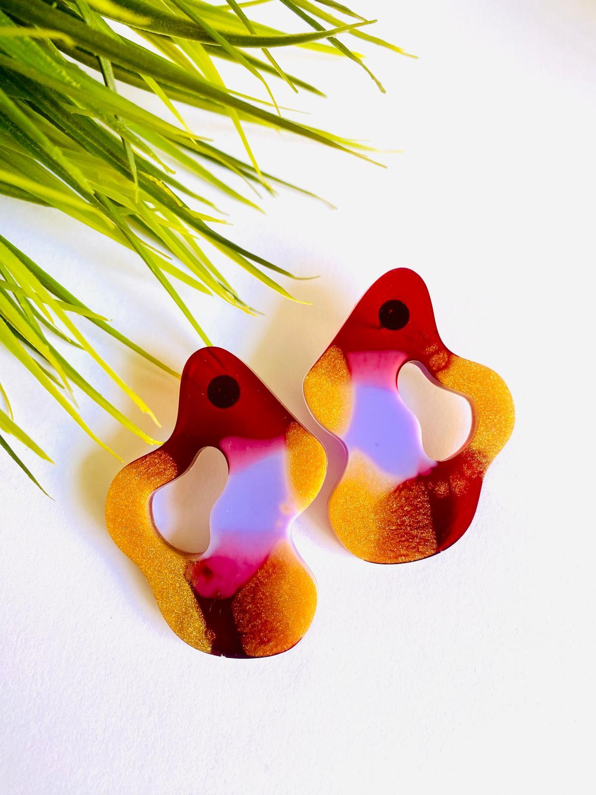 Pendientes Ondulados multicolor Lady Cactus