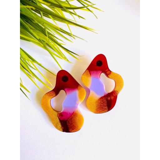 Pendientes Ondulados multicolor Lady Cactus