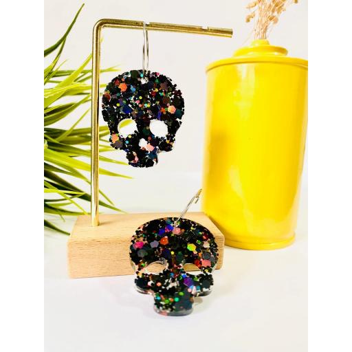 Pendientes Calaveras negras brilli brilli de Lady Cactus [0]