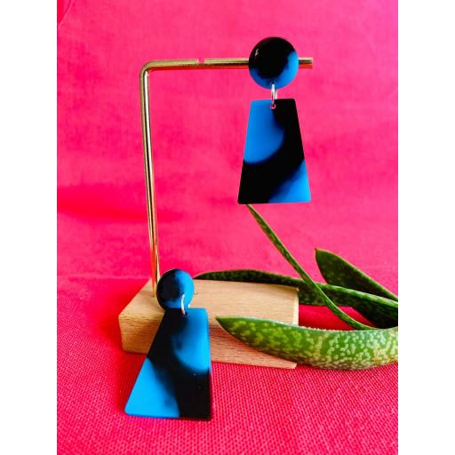 Pendientes tracepcios azules de Lady Cactus