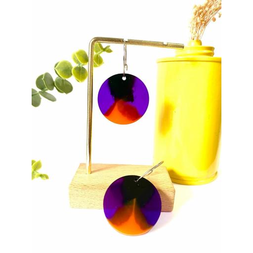 Pendientes circulares colorinchis de Lady Cactus