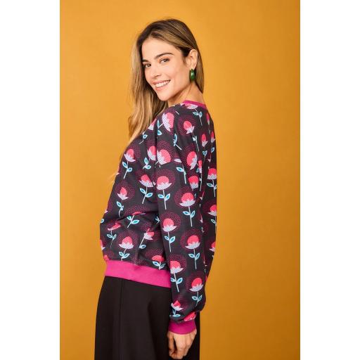 Sudadera Fruto  flor rosa [1]