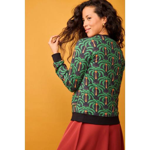 Bomber bosque negra palmer de Smile [3]