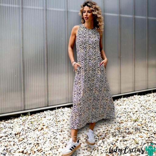 Vestido Zebra Mad Influence