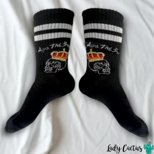 Calcetines King Skull Negros de Noc The Brand [2]