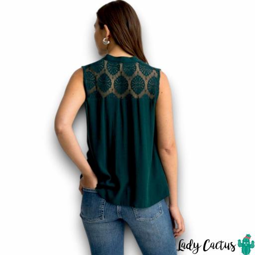 Blusa Lynx Deep Teal de Tiffosi