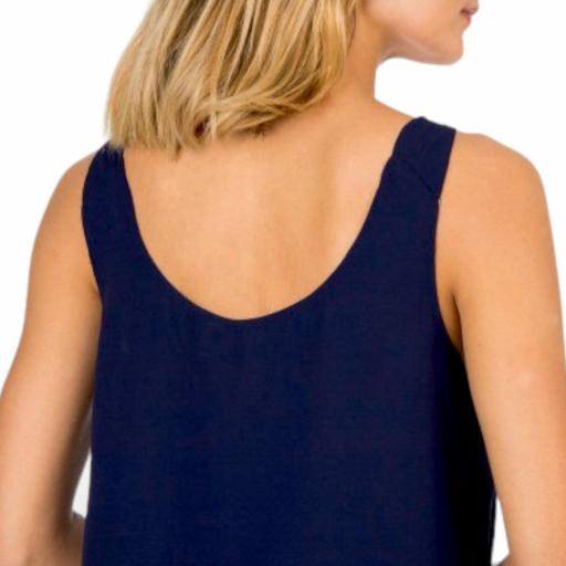 Blusa azul marino con tirante ancho de Tiffosi [4]