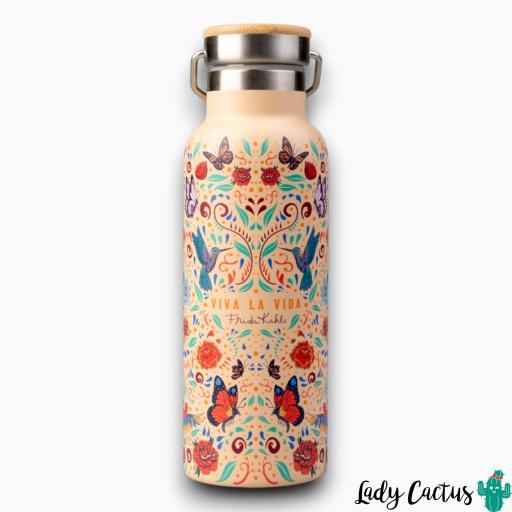 Botella metálica Frida Kahlo Viva la Vida [5]