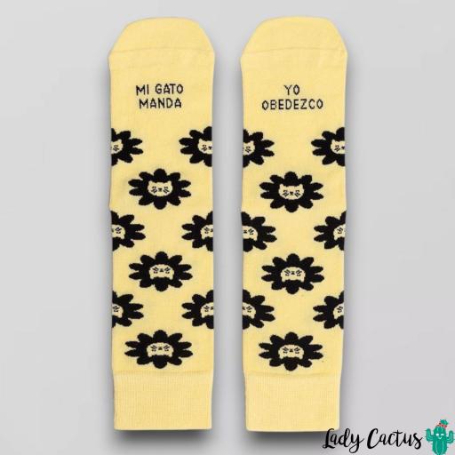 Calcetines Mi Gato Manda Yo Obedezco UO [1]