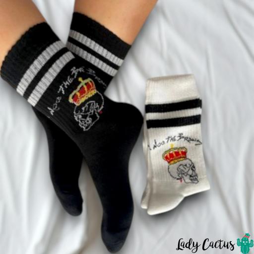 Calcetines King Skull Negros de Noc The Brand [3]