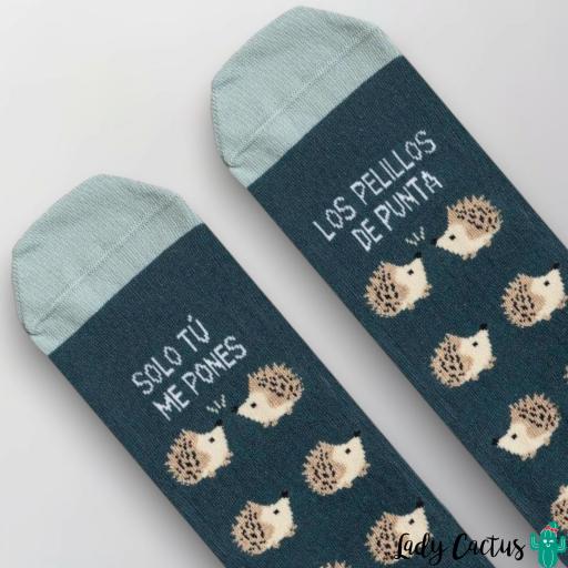 Calcetines Me Pones Pelillos Punta Azul UO
