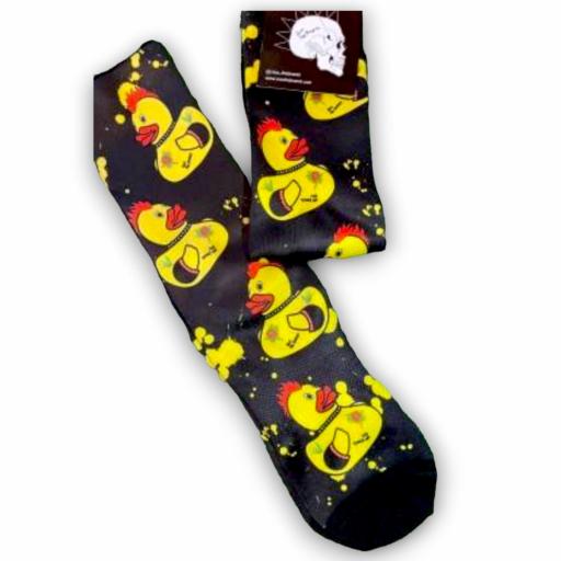 Calcetines patitos punk de Noc the Brand