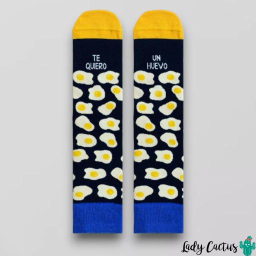Calcetines Te Quiero Un Huevo Blue UO [1]
